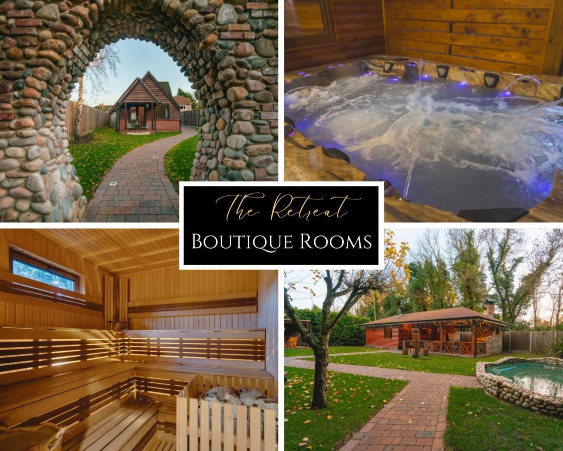 The Retreat Sauna & Hot Tub Boutique Rooms Great Paxton Kültér fotó